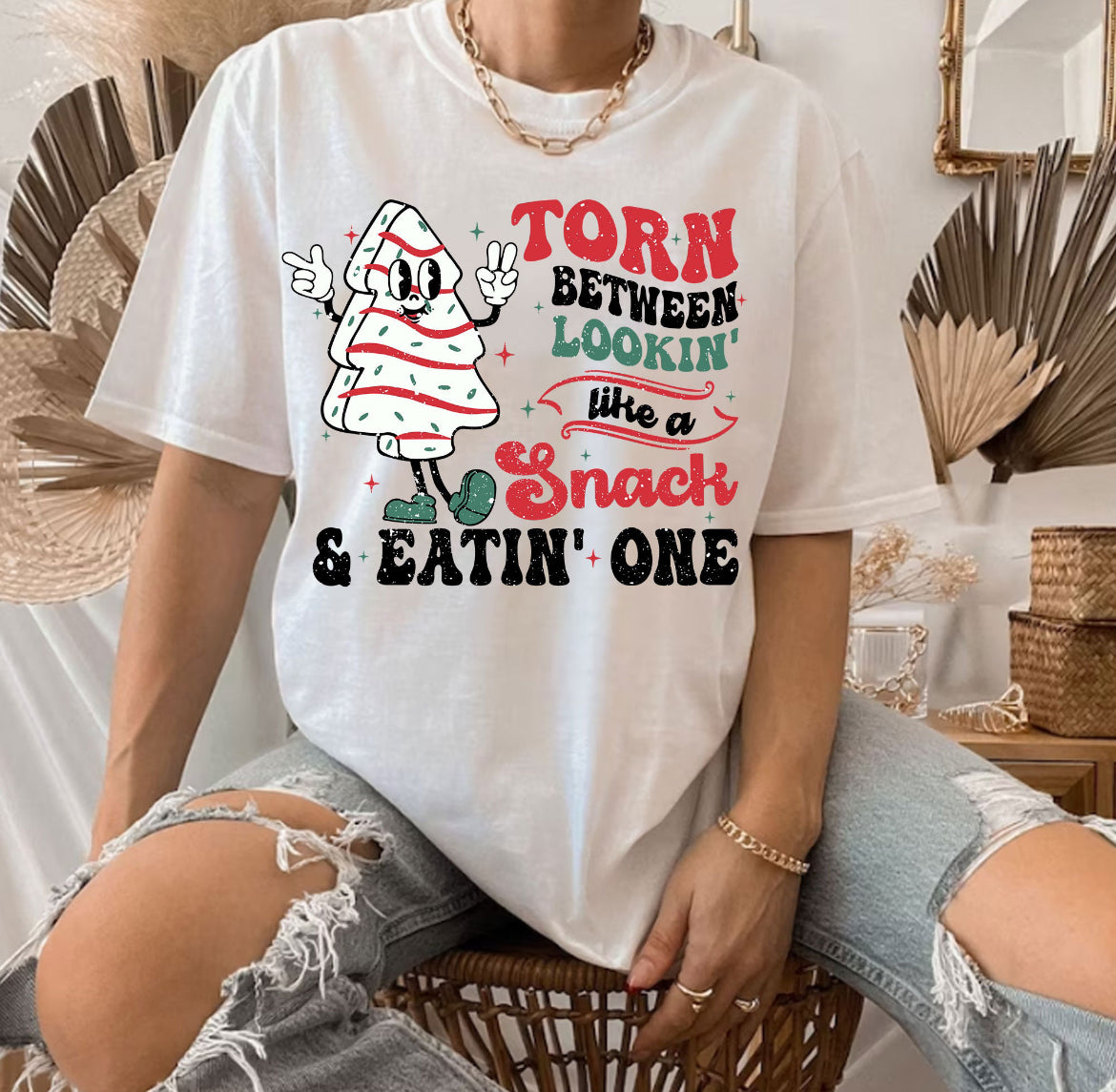 Torn Between Looking Like A Snack & Eating One Shirt