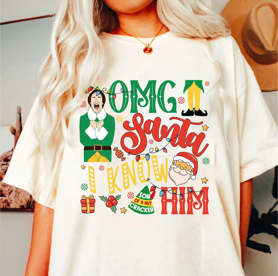 OMG Santa I Know Him Elf Shirt