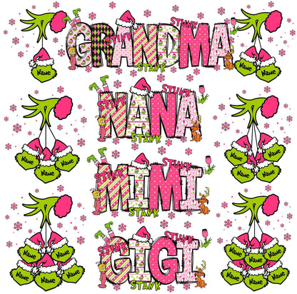 Gigi/Mimi/Nana/Grandma Grinch Personalized Sweatshirts