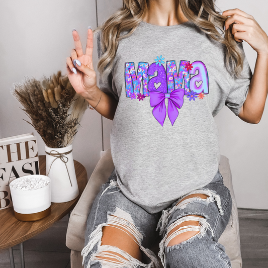 Blue Mama Bow Tee