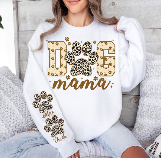 Leopard Print Dog Mama Long Sleeve