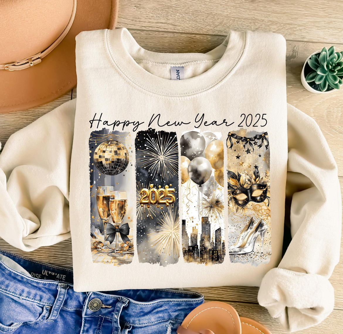 Retro New Year Long Sleeve