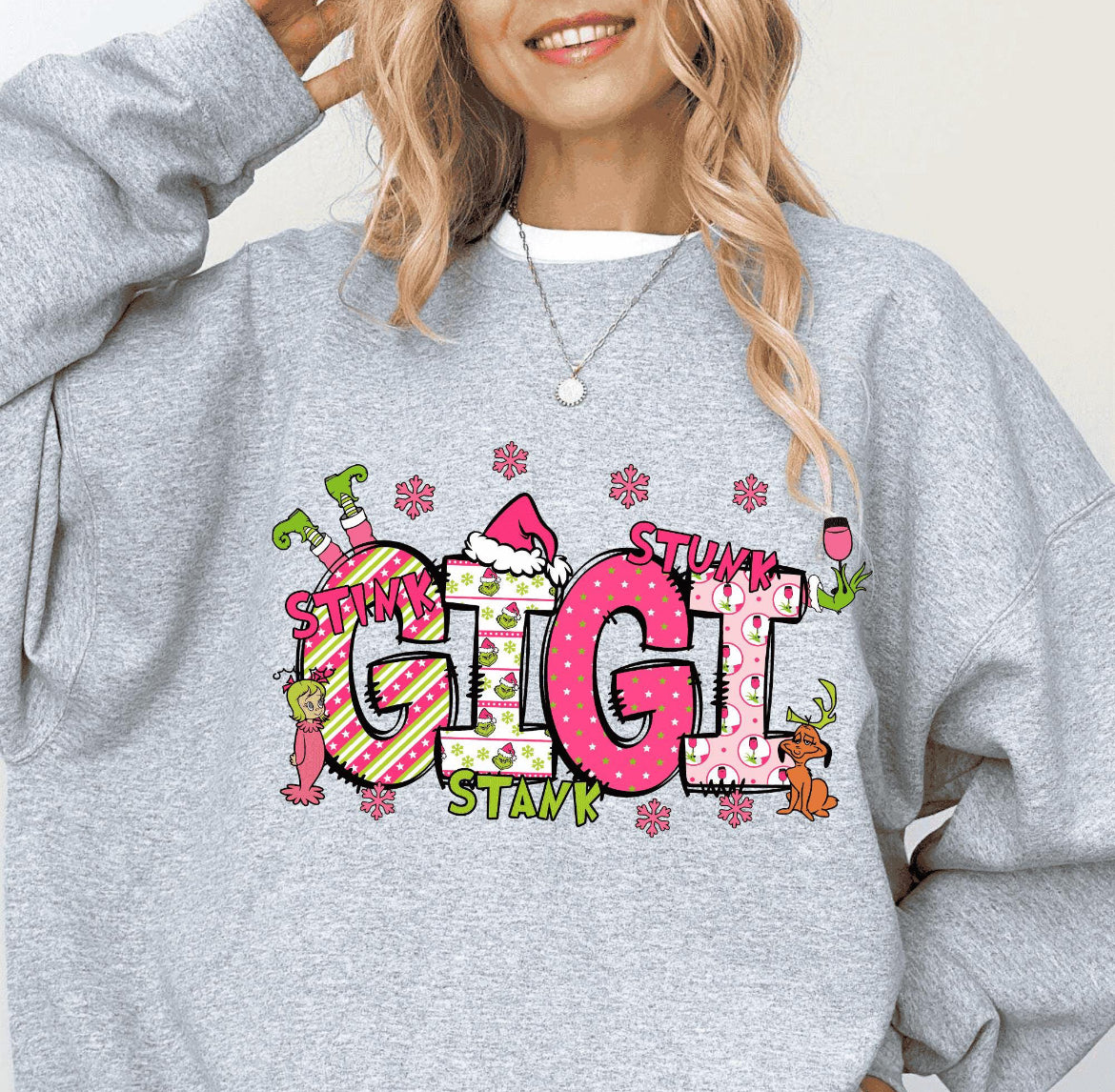 Gigi/Mimi/Nana/Grandma Grinch Personalized Sweatshirts