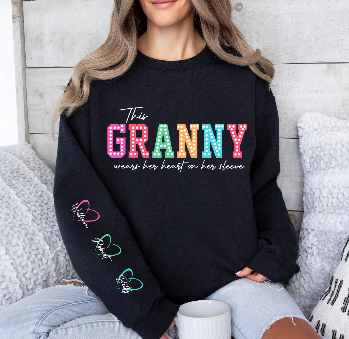 Personalizable Sweatshirt Mama/Granny/Gigi/Grandma/Nana/Mama