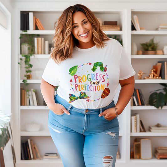 Progress Over Perfection Hungry Caterpillar Tee