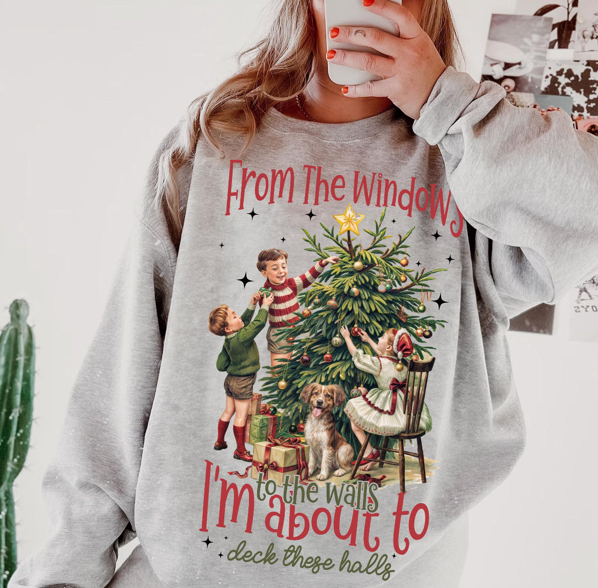 From The Window To The Wall Deck These Halls Shirt