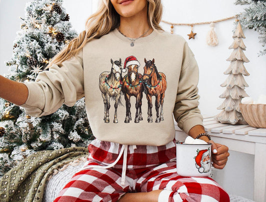 Christmas Horse Sweatshirt