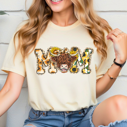 Highland Cow Mama Tee