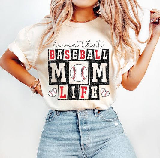 Baseball Mom Life Tee