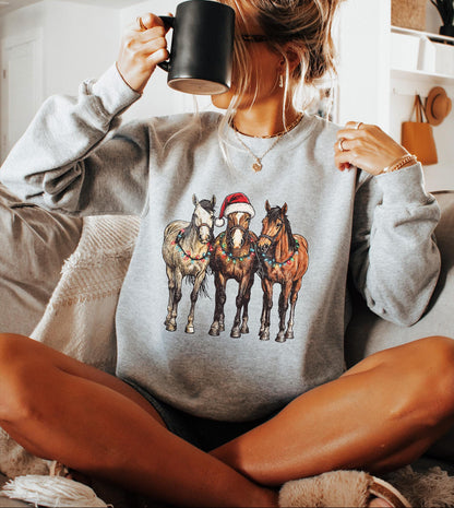 Christmas Horse Sweatshirt